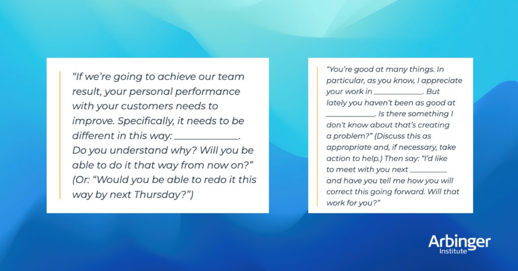 Employee performance management feedback