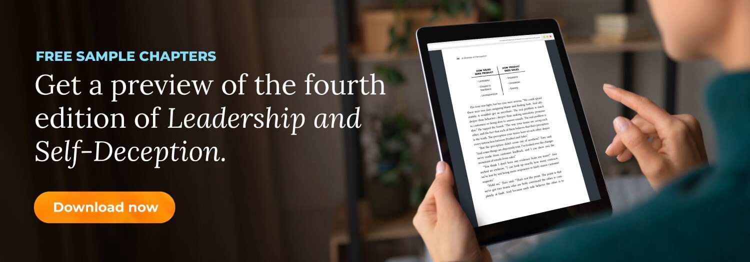 Get a preview of the fourth edition of Leadership and Self-Deception