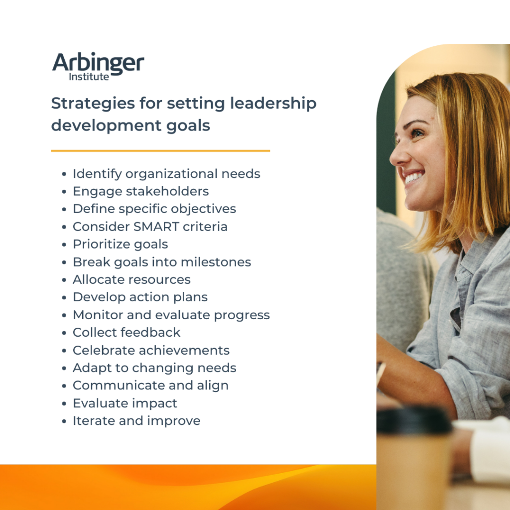 How to set leadership development goals checklist